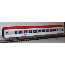 PIKO HOBBY osobní vůz IC/EC Bmz 2.třídy OBB, 5.ep., zkrácená délka modelu 1:100  H0