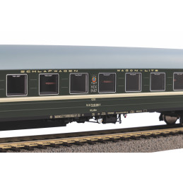 PIKO 4-axle "Y" type sleeping car WLABm SŽD, 4th edition, H0