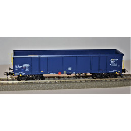 PIKO set of 2 open Eaos AXbenet wagons with sand load, 6th edition. H0