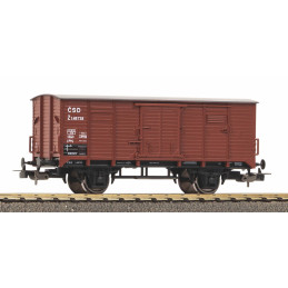 PIKO  2-axle closed wagon from ČSD brown, 3rd edition, H0