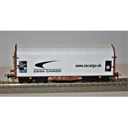 PIKO set of 2 pcs 4-axle covered wagon Shimmns ZSSK CARGO, 6th edition H0