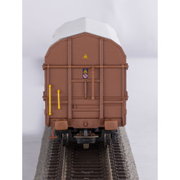 PIKO set of 2 pcs 4-axle covered wagon Shimmns ZSSK CARGO, 6th edition H0