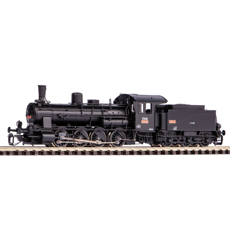 PIKO steam locomotive 413.073 ČSD, 3rd series, black chassis, analog TT