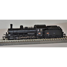 PIKO steam locomotive 413.073 ČSD, 3rd series, black chassis, analog TT