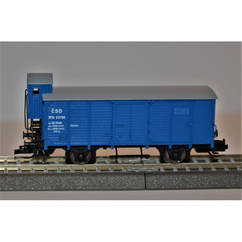 PIKO 2nd class covered wagon G02 SPVp ČSD "sorted by AŽD PRAHA," 3rd edition. TT