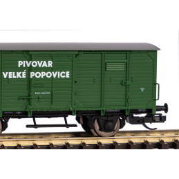 PIKO 2nd class covered wagon G02 Lp ČSD "PIVOVAR VELKÉ POPOVICE", 3rd edition. TT