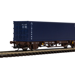 PIKO 2nd generation container wagon Lgns ČD + 1x 40 Intrans container, 5th edition.   TT