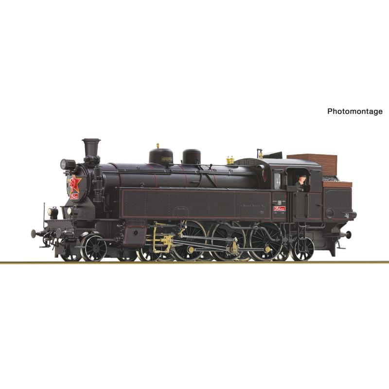 ROCO steam locomotive 354.122 ČSD "Všudybylka", 3rd edition, analog H0
