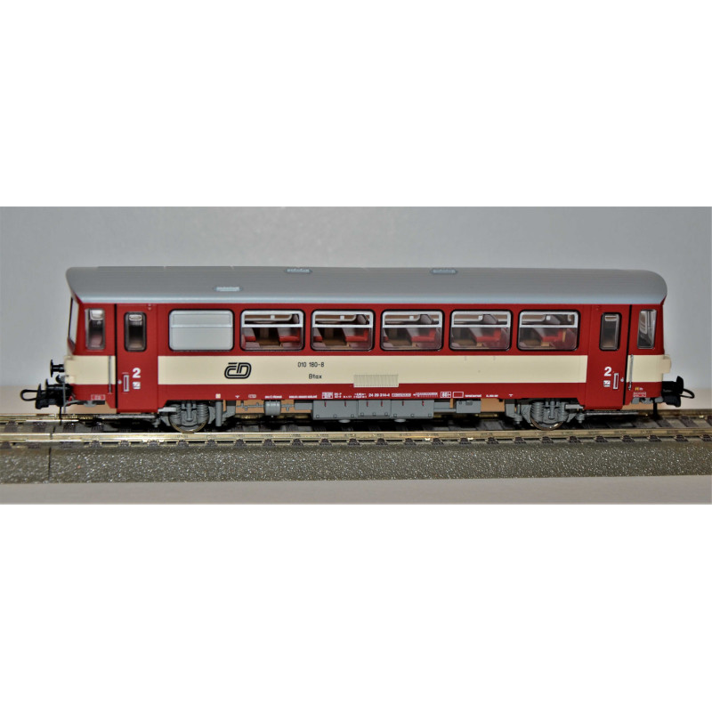 ROCO 2-axle trailer car Btax 010 180 ČD, 5th series, analog  H0
