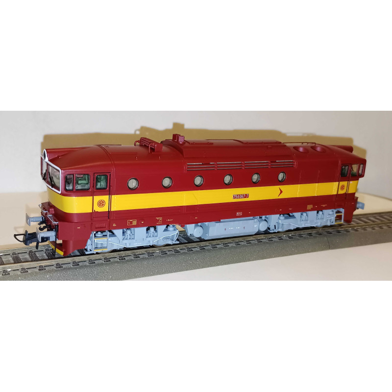 ROCO motor locomotive 754.067 ČSD "Brejlovec, Dvoukomíňák", 4th edition, digital + sound   H0