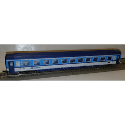 ROCO set of 2 EUROFIMA ČD 4-axle cars, "Najmrd" paint scheme, 2nd class, Bmz, 6th series, H0