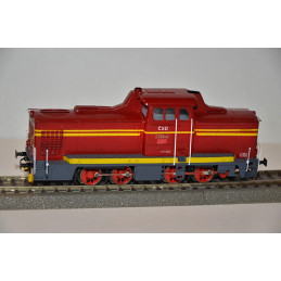 PRAGOMODEL Motorized rack locomotive T426.001 ČSD red roof, end lights 4th edition, analog H0