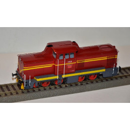 PRAGOMODEL Motorized rack locomotive T426.001 ČSD red roof, end lights 4th edition, analog H0