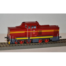 PRAGOMODEL Motorized rack locomotive T426.001 ČSD red roof, end lights 4th edition, analog H0