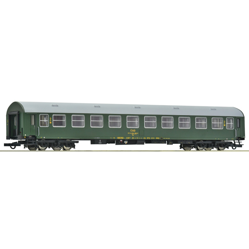 ROCO 4-axle passenger car type Y/B-70 Ba 2nd class ČSD (car no. 1), 4th edition H0