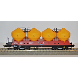 ROCO set of 3 pcs 4-axle tank cars Uacs 455.1 ČSD, 4th series H0