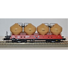 ROCO set of 3 pcs 4-axle tank cars Uacs 455.1 ČSD, 4th series H0