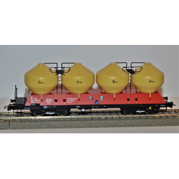 ROCO set of 3 pcs 4-axle tank cars Uacs 455.1 ČSD, 4th series H0