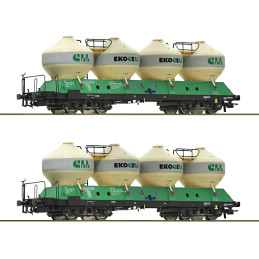 ROCO set of 2 x 4-axle tank...