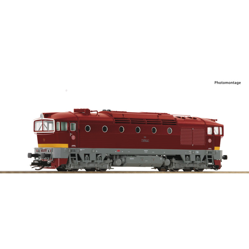 ROCO T478.3210 ČSD "Brejlovec" diesel locomotive, 4th series, analog   TT