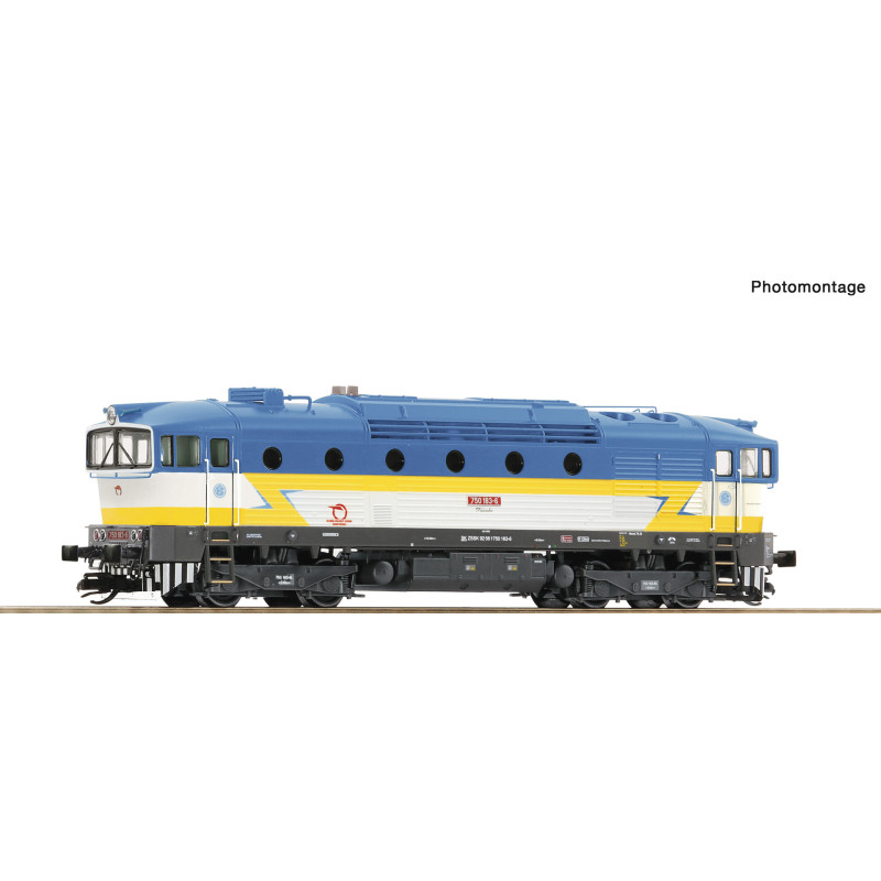 ROCO diesel locomotive 750.183-6 ZSSK "Brejlovec - Dášenka", 5th - 6th series, analog   TT