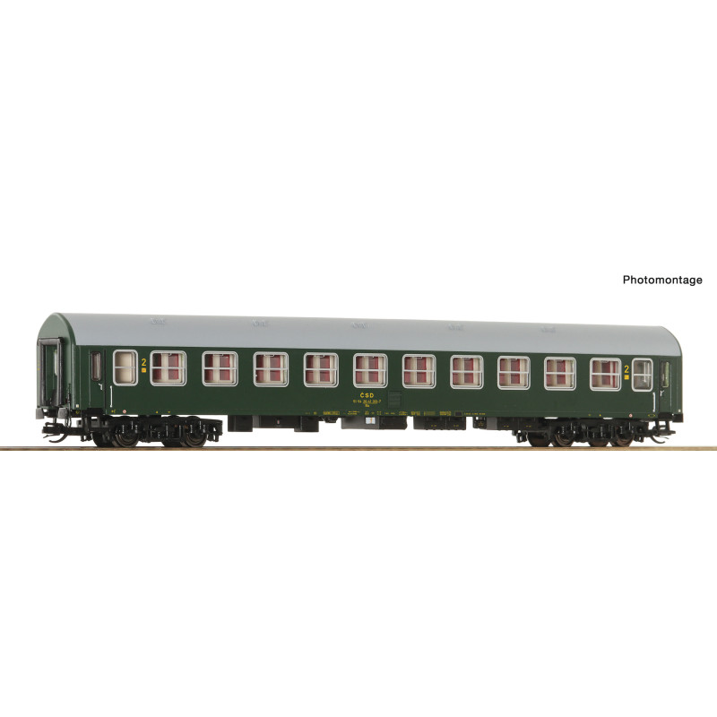 ROCO  4-axle passenger compartment car type Y/B-70 Ba 2nd class ČSD (2nd operating number), 4th edition TT