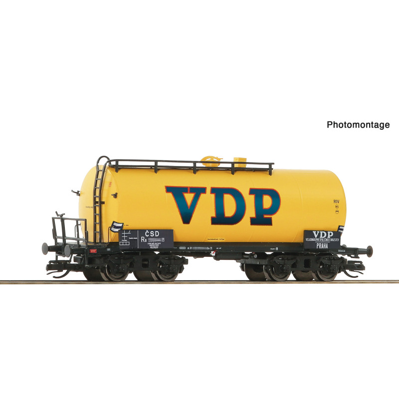 ROCO 4-axle boiler car Ra ČSD "VDV PRAHA", 3rd - 4th edition.  TT