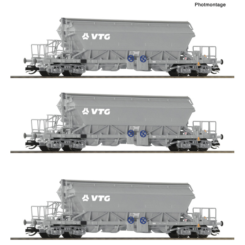 ROCO set 3ks výsypných  vozů  Taoos "Kaliwagen" VTG , 6.ep.  TT