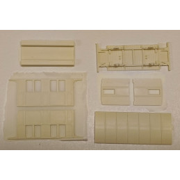 Jindra 2-axle narrow-gauge passenger car BC/u 351 GYOR 1912  H0/e