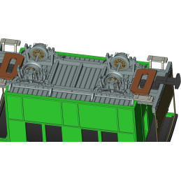 Jindra 2-axle narrow-gauge passenger car BC/u 351 GYOR 1912  H0/e