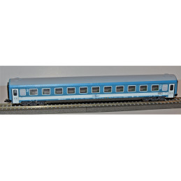 TT MODEL  4-axle 2nd class passenger car Bvmz MÁV with destination sign "Hamburg Alt. - Berlin - Prague - Budapest", 5th edition