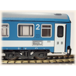 TT MODEL  4-axle 2nd class passenger car Bvmz MÁV with destination sign "Hamburg Alt. - Berlin - Prague - Budapest", 5th edition