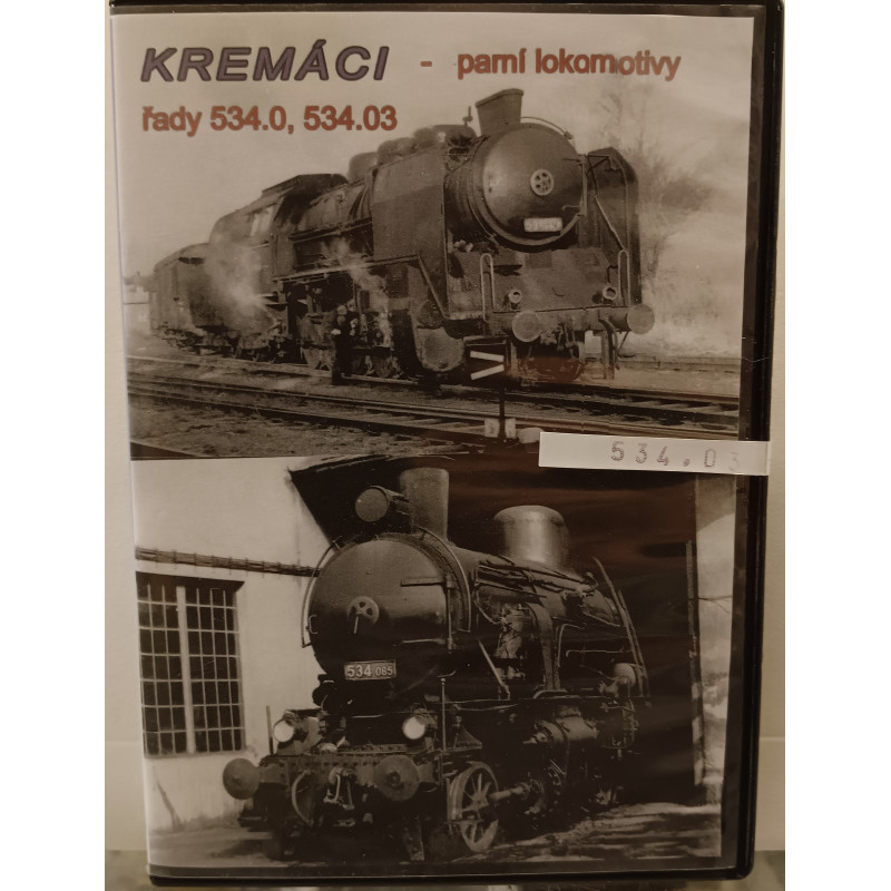Kremác steam locomotives series 534.0 and 03, DVD