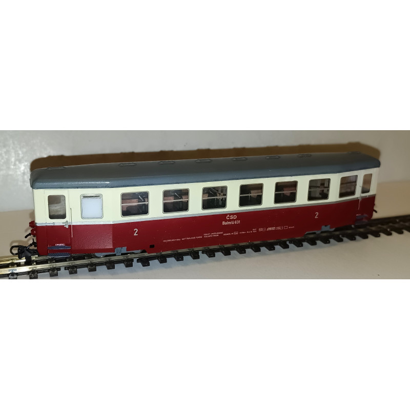 PRAGOMODEL Balm/ú ČSD narrow gauge trailer car, gauge 9 mm (H0e scale), 4th series - 1980s H0/e