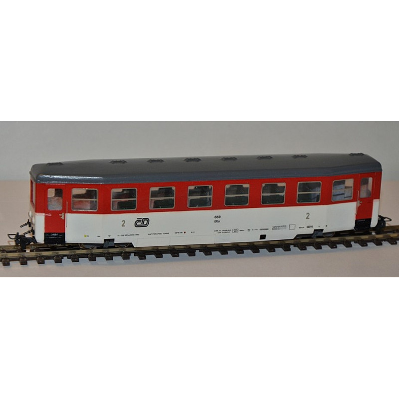 PRAGOMODEL  ČD Btu narrow-gauge trailer car, car no.: 659, gauge 9 mm (H0e scale),  5th - 6th ep. H0/e