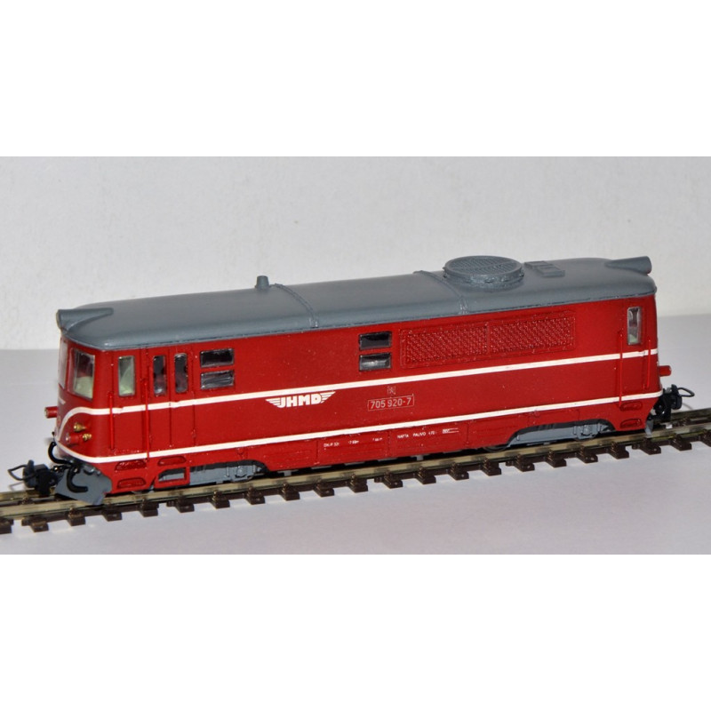 PRAGOMODEL  Motorová úzkorozchodná lokomotiva T47.020 JHMD,  rozchod 9 mm (měřítko HOe), 5. - 6.ep., analog  H0/e