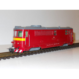 PRAGOMODEL  TU47.0015 ČSD narrow-gauge diesel locomotive,  9 mm gauge (HOe scale), 4th edition, analog  H0/e