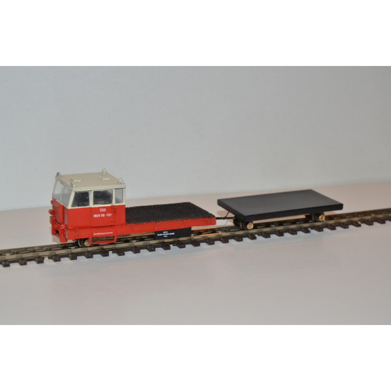 PRAGOMODEL Narrow-gauge MUV 69 ČSD with trailer, 4th edition, Pleticha chassis, analog H0/e