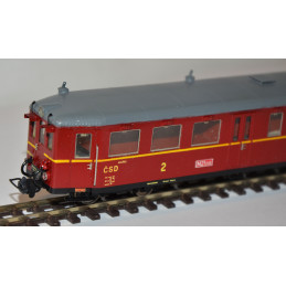 PRAGOMODEL Motorized narrow-gauge car M 21.006 ČSD, Osoblaha depot, from the 1950s-1960s, 9 mm gauge, 3rd edition, analog H0/e