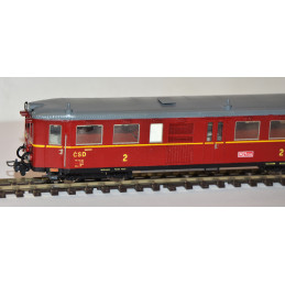 PRAGOMODEL Motorized narrow-gauge car M 21.006 ČSD, Osoblaha depot, from the 1950s-1960s, 9 mm gauge, 3rd edition, analog H0/e