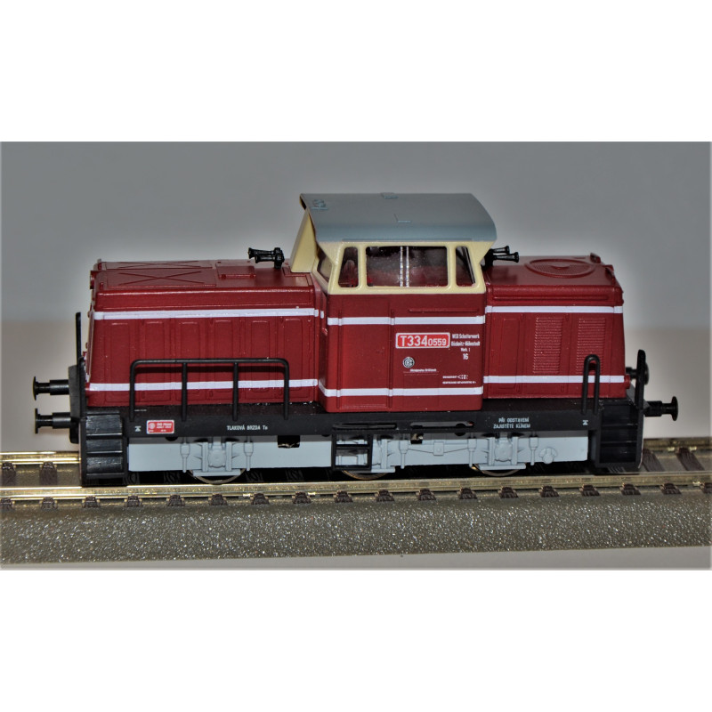 Motor locomotive T334.0559 WEB Schotterwerk Rocknitz - Hohnstedt, new drive, analog H0