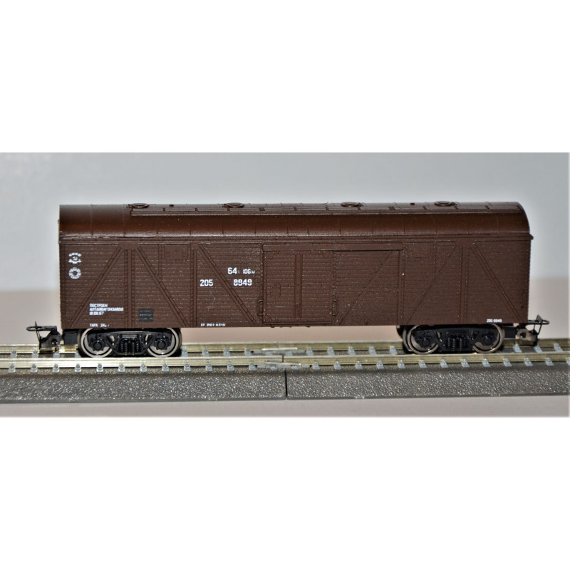 PERESVET 4nápr. krytý vůz modernizovaný RŽD, hnědý, III. ep.   TT