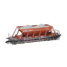 SDV  4-axle self-unloading wagon Facc/Sav 10 type 2-220 ČSD, TT model kit