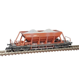 SDV  4-axle self-unloading wagon Facc/Sav 10 type 2-220 ČSD, TT model kit