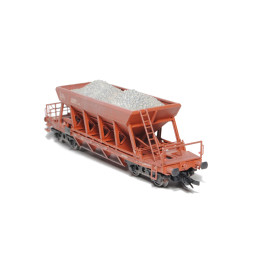 SDV  4-axle self-unloading wagon Facc/Sav 10 type 2-220 ČSD, TT model kit