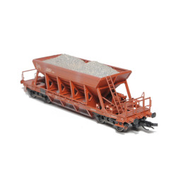 SDV  4-axle self-unloading wagon Facc/Sav 10 type 2-220 ČSD, TT model kit