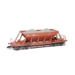 SDV  4-axle self-unloading wagon Facc/Sav 10 type 2-220 ČSD, TT model kit