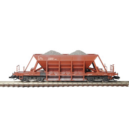 SDV  4-axle self-unloading wagon Facc/Sav 10 type 2-220 ČSD, TT model kit