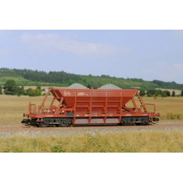 SDV  4nápr. samovýsypný vůz Facc/Sav 10 typ 2-220 ČSD, stavebnice  TT