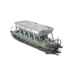 SDV  4-axle self-unloading wagon Facc 10 type 2-220 Českomoravský cement, kit  TT